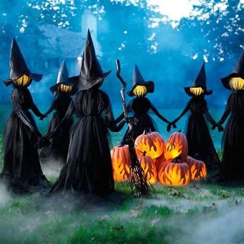 Occult witch stakes for Halloween